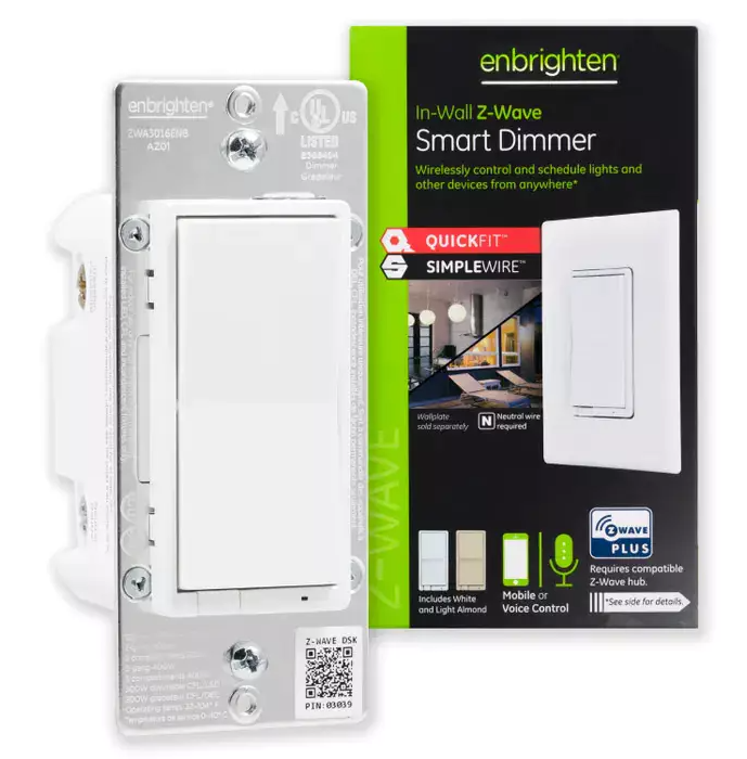 Enbrighten 58438 Wall Dimmer with custom engraving