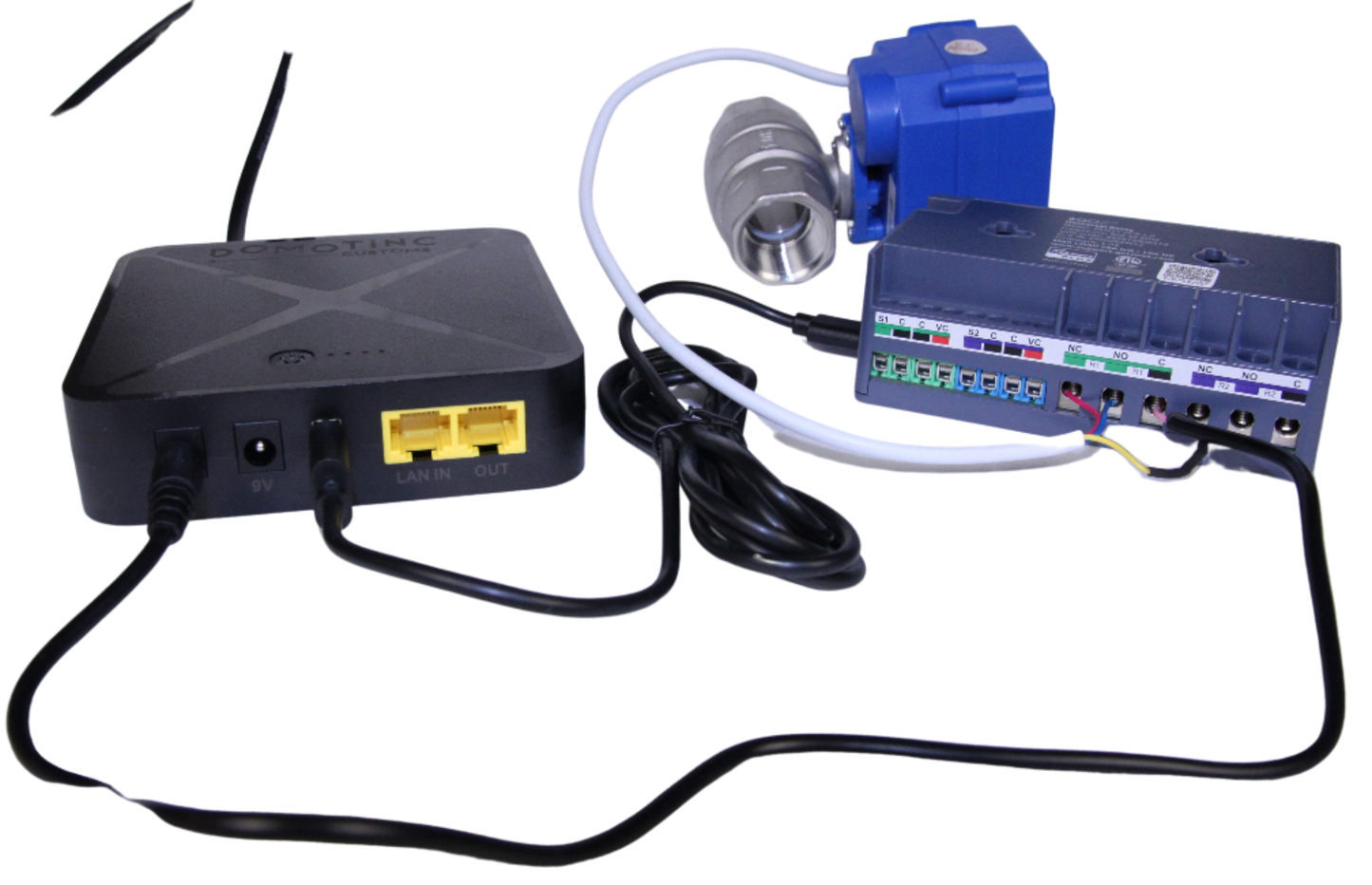 Water Valve with Z-Wave control and mini-UPS