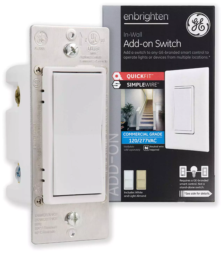 Enbrighten Add-On Switch with custom engraving